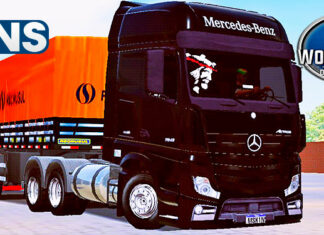 Skins Mercedes Benz Actros Preto No Bitrem Qualificado