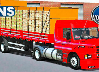 Skins Scania 113 Vermelha Qualificada GBN Verdureira