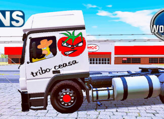 Skins Mercedes Benz Atego Cavalo Mecânico ‘TRIBO CEASA’ Tomateiro