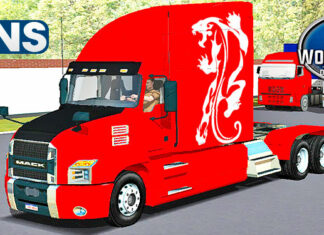 Skins Mack Vermelho Com Adesivos Personalizados