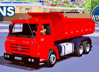 Skins VW Titan Vermelho na Caçamba