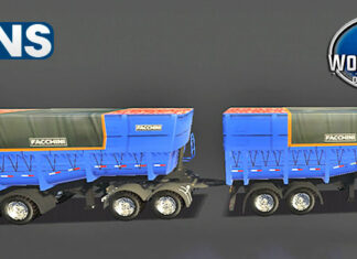 Skins Reboque RodoCaçamba ‘verdureiro’ Carregado de Cebolas