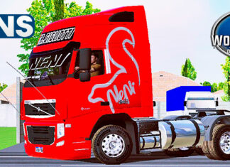 Skins Volvo FH Vermelho NENI TR GIGLIOTTI