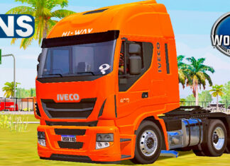 Skins Iveco Laranja Estilo Original