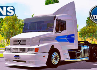 Skins Mercedes Benz 1935 Branco Faixa Clássica Azul