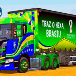 Skins Scania S Seleção Brasileira Exclusiva Tema da Copa do Mundo