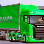 Skins Scania S Bellaver Verde No Bau
