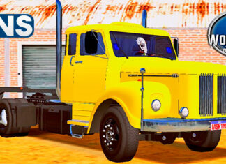 Skins Scania 111 Amarela Qualificado na Carreta so o Chassi