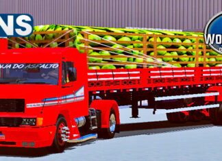 Skins Mercedes Benz 1935 Vermelho Com Faixas Qualificado na Granel Carregada de Cocos