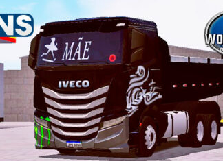 Skins Iveco S Way Preto Na Caçamba Qualificado