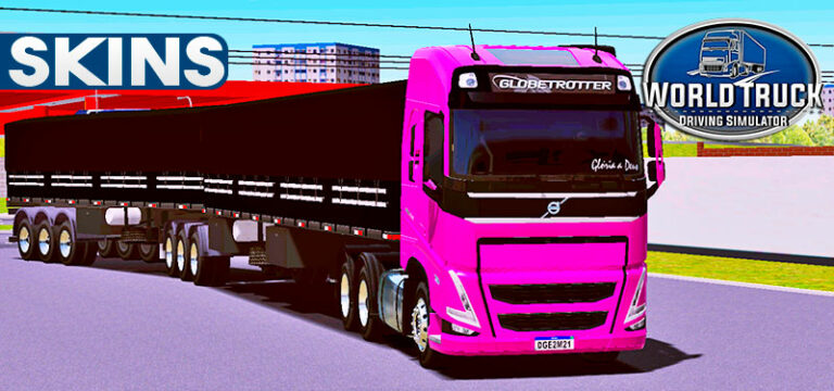 SKINS SCANIA S TETO ALTO - RODOJUNIOR NO BITREM GRANELEIRO