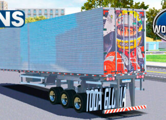 Skins Reboque Bau Cromado Qualificado