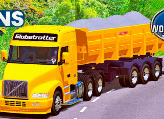 Skins Volvo NH 12 Amarelo na Caçamba