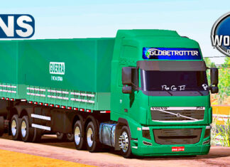 Skins Volvo FH Verde Qualificado no Bitrem