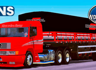 Skins Mercedes Benz 1935 Vermelho na Graneleira Com Faixas Personalizadas