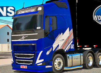 Skins Volvo FH 21 Bruno Garcia Faixas Ocean Race Atualizado No Sider