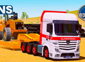 Skins Mercedes Benz Actros Na Carreta Prancha SUPERPESA