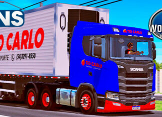 Skins Scania S Na Carreta Câmara Fria TIO CARLO