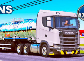 Skins Scania S 730 no Bitrem Tanque