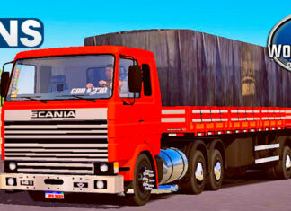 Skins Scania LK Laranja Clássica no Bitrem ‘CONJUNTO RAIZ’