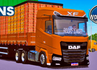 Skins DAF XF 22 Marron na Granel Verdureira