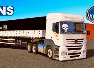 Skins Mercedes Benz Axor Branco Com Faixas Originais Na Granel Randon Linha NEW R