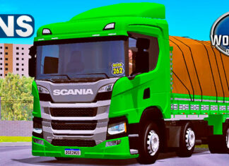 Skins Scania P320 Verde Claro ‘VERDUREIRO QUALIFICADO ROTA 262’