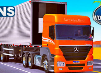 Skins Mercedes Benz Axor Laranja Na Carreta Frigorifica ‘CONJUNTO QUALIFICADO’