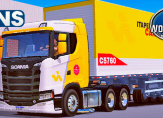 Skins Scania S No Bau Conjunto ITAPEMIRIM CARGAS