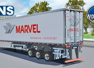 Skins Reboque Bau Frigorifico MARVEL