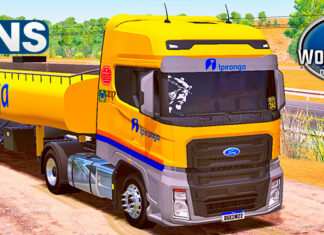 Skins Ford F-Max Conjunto IPIRANGA Na Carreta Tanque