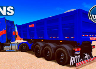 Skins Scania S Azul Edição 65 Anos Na Caçamba