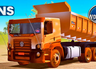 Skins VW Constellation Todo Sujo Com Faixas Na Caçamba