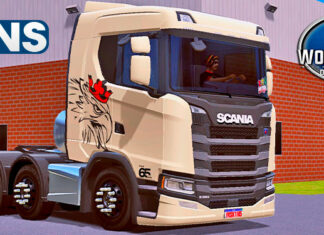 Skins Scania S Bege Qualificada ‘EXCLUSIVA’