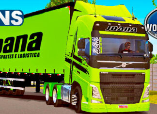 Skins Volvo FH No Sider Joana Transportes