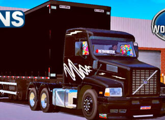 Skins Volvo EDC Preto Na Carreta Sider ‘QUALIFICADO’