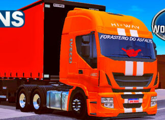 Skins Iveco HI-WAY Laranja na Careta Sider ‘QUALIFICADO’
