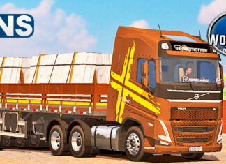 Skins Volvo FH Marron Performance Conjunto na Granel