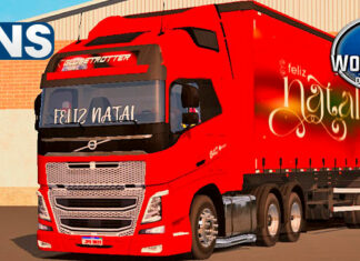 Skins Volvo FH Especial de Natal 2023