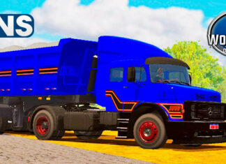Skins Mercedes Benz 1934 Azul na Caçamba Faixas Originais