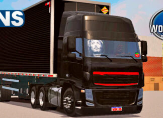 Skins Volvo FH Preto Conjunto no Bau ‘QUALIFICADO’