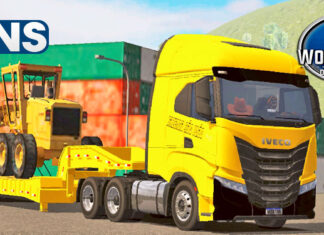 Skins Iveco S Way Amarelo Fazenda São João na Prancha
