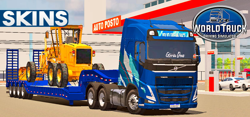 Skins Volvo FH Ocean Race Conjunto na Carreta Prancha