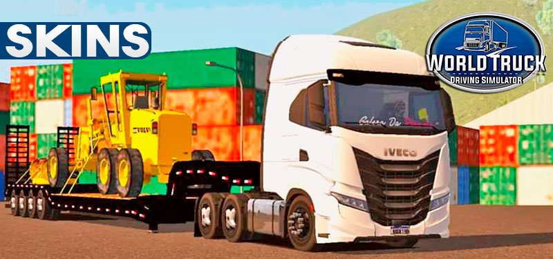 Skins Iveco S Means Branco na Prancha Preta
