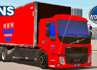 Skins Volvo VM Vermelho MWM TRANSPORTES