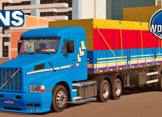 Skins Volvo EDC Azul Com Faixas Conjunto na Granel Verdureiro