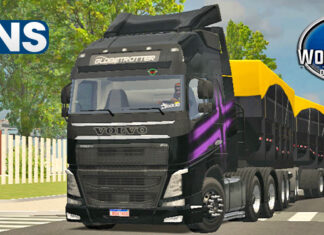 Skins Volvo FH Preto Conjunto no RodoCaçamba ‘QUALIFICADO’