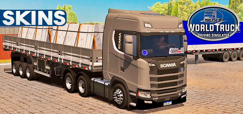 Skins Scania S Grafite na Granel