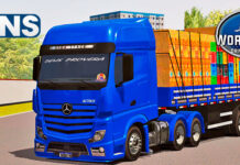 Skins Mercedes Benz Actros Conjunto Azul VERDUREIRO