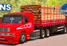 Skins Mercedes Benz 1935 Vermelho no Bitrem Madeireiro